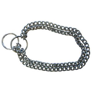 Collares metalico doble cadena